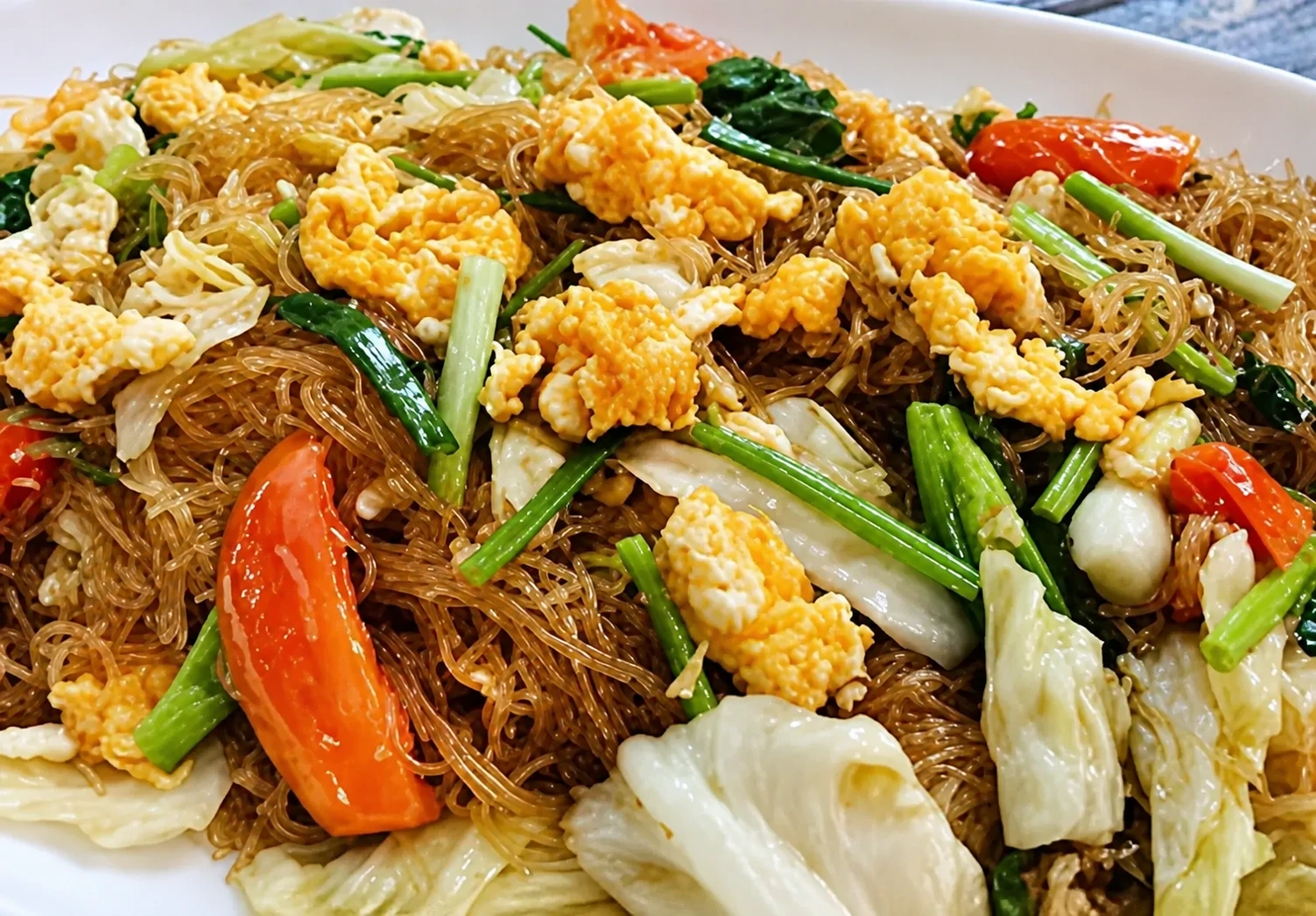 Fideos de Cristal Fritos